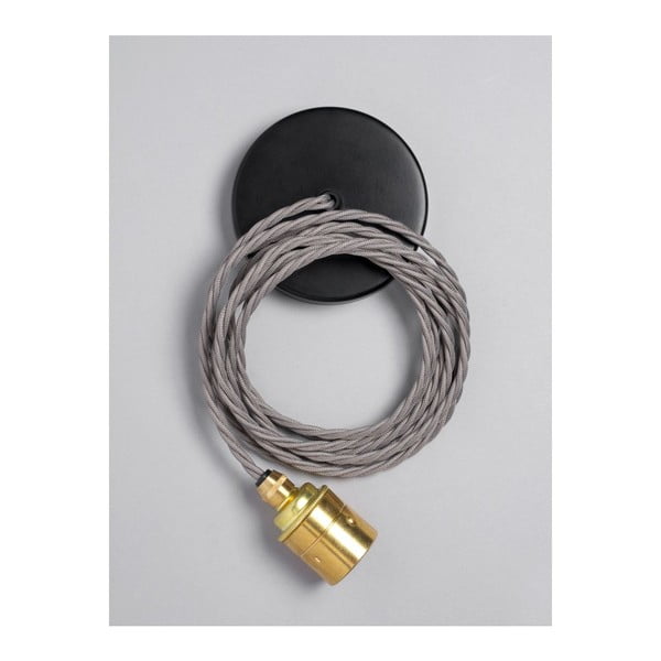 Závěsný kabel Brass Skirt Elephant Grey