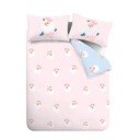 Roosa voodipesu kaheinimesevoodile 200x200 cm Vintage Christmas Santa - Catherine Lansfield