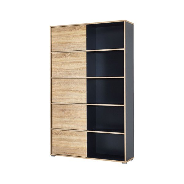 Must raamaturiiul tammepuust 120x196 cm - Germania-image-4