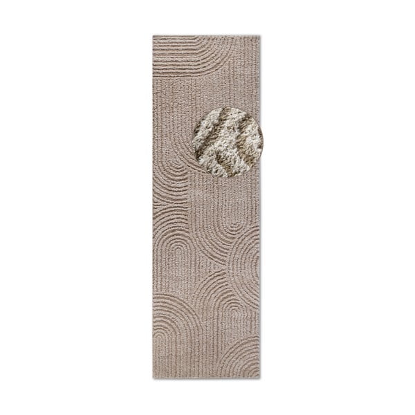 Beež koridorivaip 80x240 cm Chappe Beige - Elle Decoration