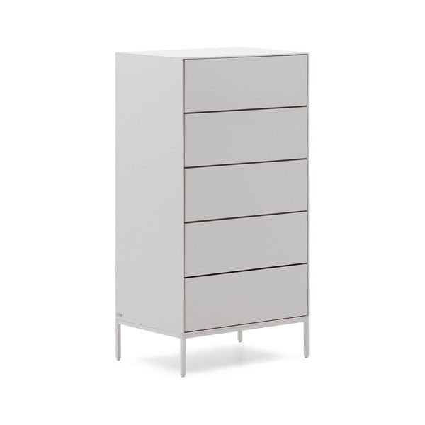 Valge kõrge kummut 60x114 cm Vedrana - Kave Home-image-2