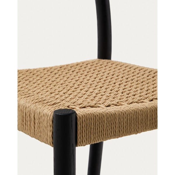 Must tammepuidust baaritool (istme kõrgus 65 cm) Yalia - Kave Home-image-2