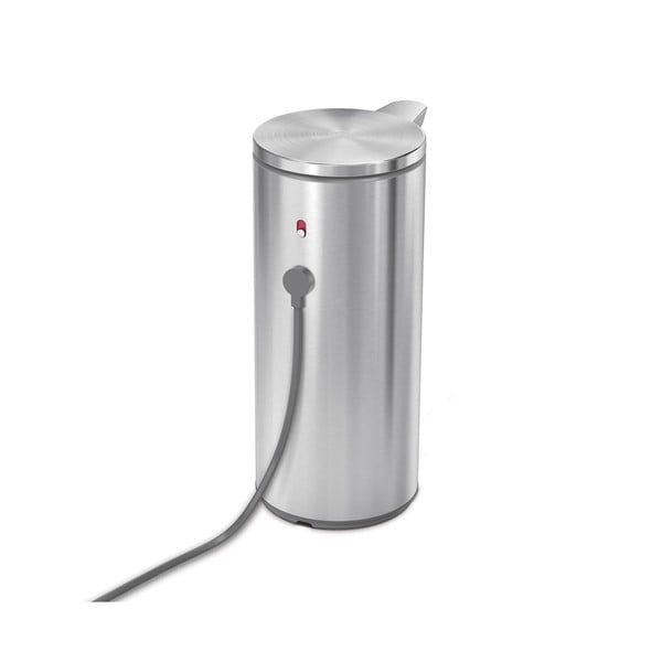 Kontaktivaba terasest seebidosaator, matt hõbedane 266 ml - simplehuman-image-3