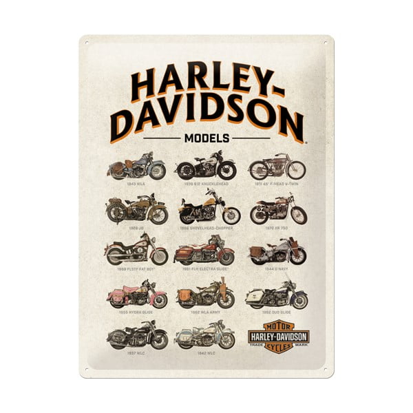Dekoratiivsed seinamärgistuse mudelid Harley-Davidson - Postershop