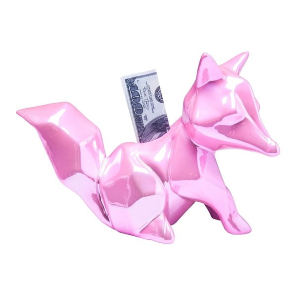 Růžová kasička Kare Design Foxy Glossy