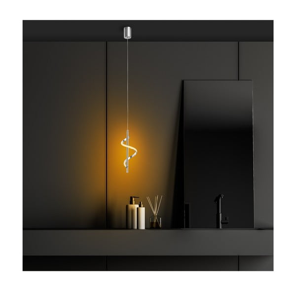 Hõbedane LED rippvalgusti ø 16 cm Likma - Opviq lights-image-3