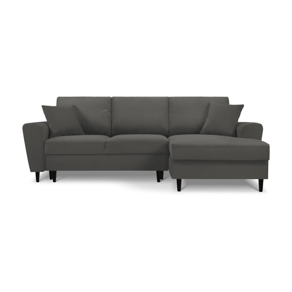 Tumehall velvetist panipaigaga nurgadiivanvoodi (parem nurk) Kyoto - Cosmopolitan Design