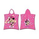Roosa puuvillane laste pontšo, suurus 3-8 aastat Minnie "Sparkle" - Jerry Fabrics