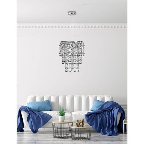 Rippvalgusti hõbedast ø 22,5 cm Roni - Candellux Lighting-image-1