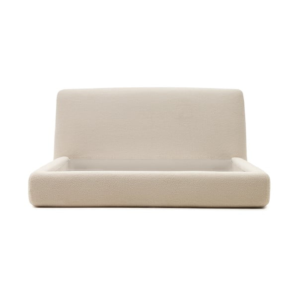 Beež pehme kaheinimesevoodi 180x200 cm Martina - Kave Home-image-3