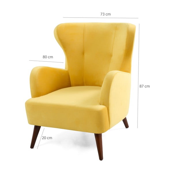 Kollane tugitool Jane Karina - Balcab Home-image-3