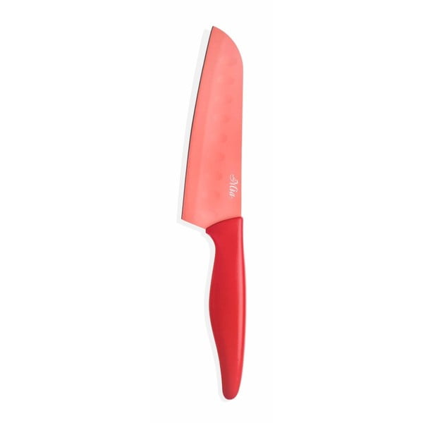 Červený nůž The Mia Santoku, délka 13 cm