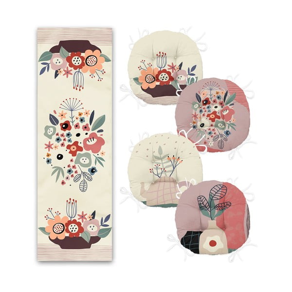 4 istme ja lauaplaadi komplekt - Mila Home-image-1