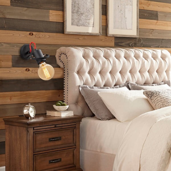 Must seinavalgusti Vaveyla - Opviq lights-image-1