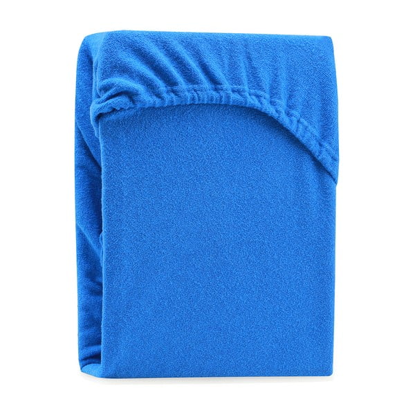 Sinine elastne lina kõrge puuvillasisaldusega , 100/120 x 200 cm Ruby - AmeliaHome-image-2