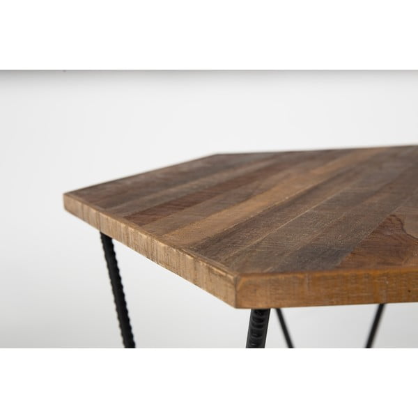 Taaskasutatavast teakpuust kokkupandav laud Cor - White Label-image-2