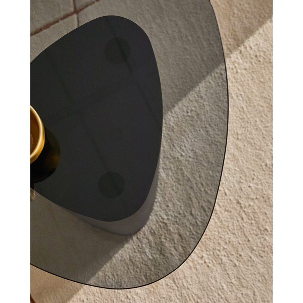 Klaasist pealispinnaga abilaud 47x48 cm Olir - Kave Home-image-2