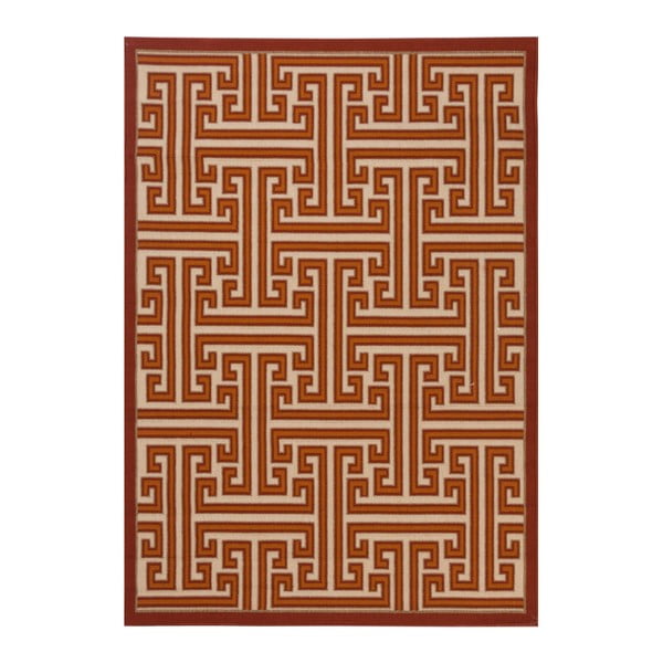 Červený koberec vhodný do exteriéru Verandal, 170 x 120 cm