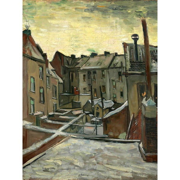 Maal - reproduktsioon 50x70 cm Houses Seen from the Back, Vincent van Gogh - Fedkolor