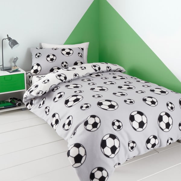 Flanellist laste voodipesu üheinimesevoodile 135x200 cm Football - Catherine Lansfield