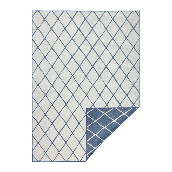 Sinine ja kreemikas õuevaip , 120 x 170 cm Malaga - NORTHRUGS-image-3