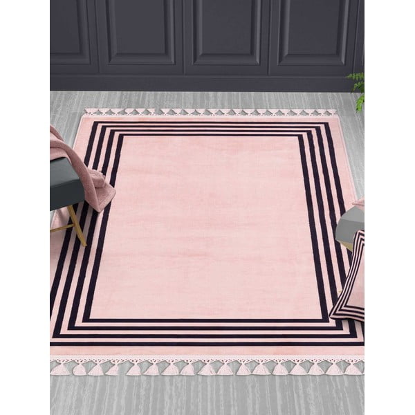 Roosa pestav vaibajooksja 300x100 cm - Vitaus-image-1