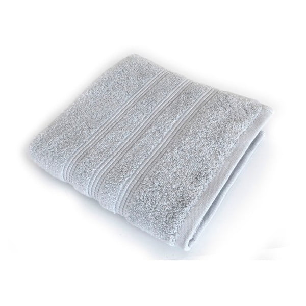 Šedý ručník z česané bavlny Irya Home Classic, 30 x 50 cm