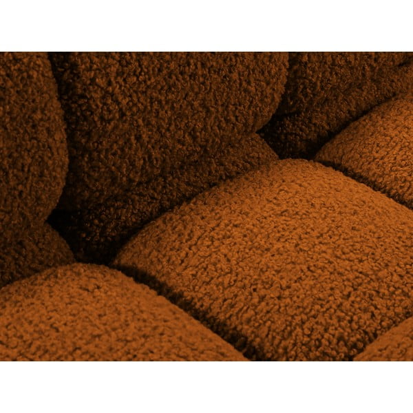 Oranž bukleekangast diivanimoodul (vasak nurk) Bellis - Micadoni Home-image-1