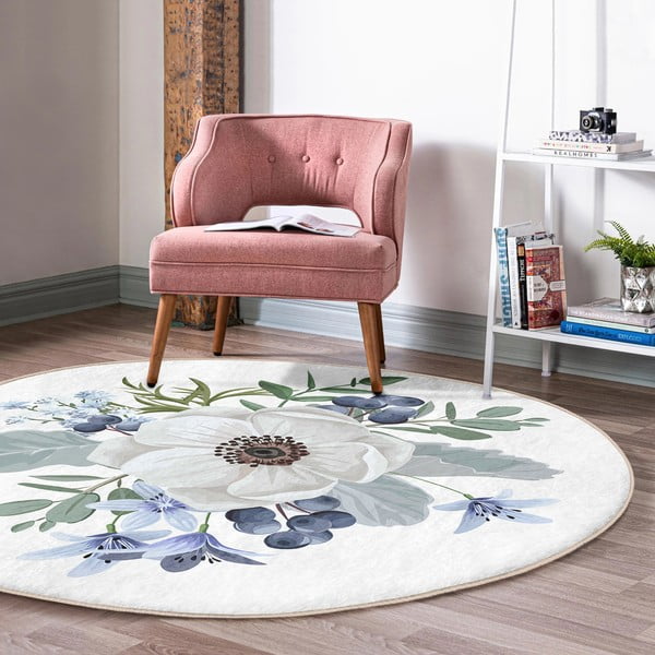 Pestav ümmargune vaip, sobitub robottolmuimejaga ø 80 cm Comfort - Mila Home-image-4