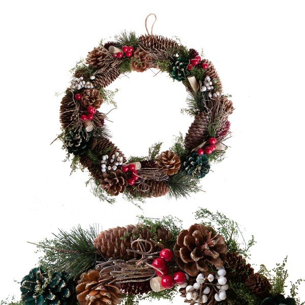 Jõulupärja ø 36 cm Berry & Pine - Brandani