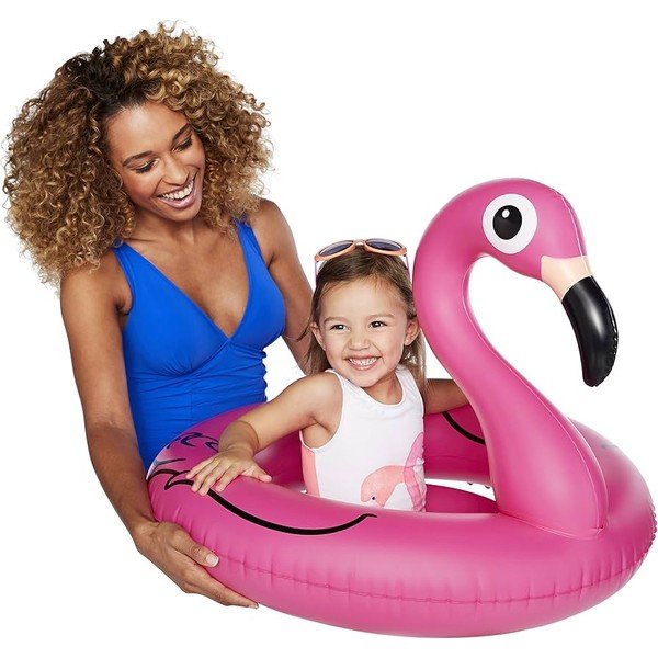 Täispuhutav ring ø 68 cm Pink Flamingo – Big Mouth Inc.-image-1