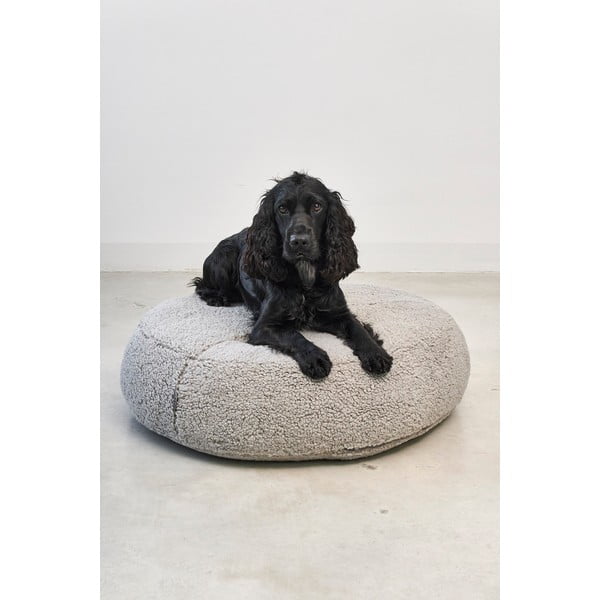 Hall bukleekangast koeravoodi ø 90 cm Senso Pouffe Pebble M/L - MiaCara-image-3