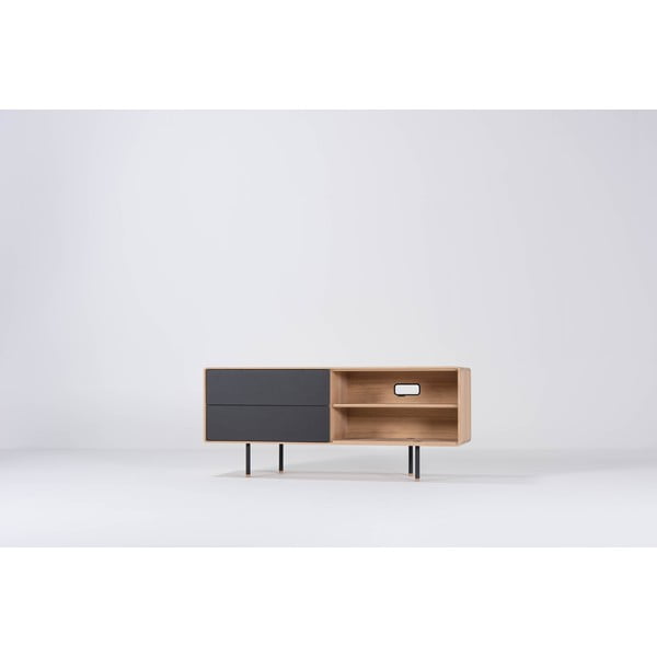 Must tammepuust telerilaud 150x64 cm Fina – Gazzda-image-4