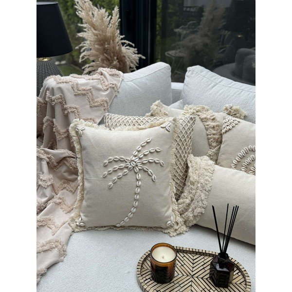 Puuvillane padjakate 43x43 cm Seashells - Mioli Decor-image-2