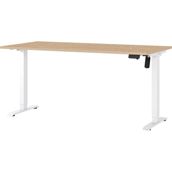 Reguleeritav töölaud elektriliselt reguleeritava kõrguse ja tammepuust pealispinnaga 80x160 cm Boras - Germania