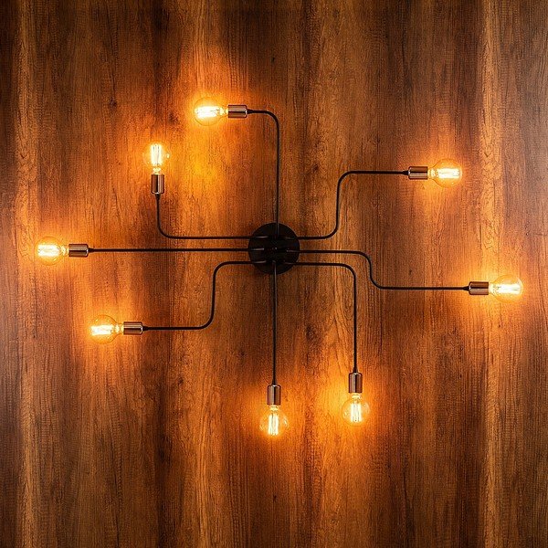 Must-pronksivärvi seinavalgusti Truva - Opviq lights-image-2