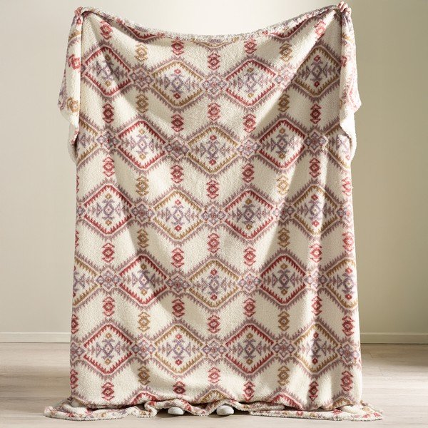 Naturaalset värvi tekk 240x200 cm Navajo Fleece - Catherine Lansfield-image-1