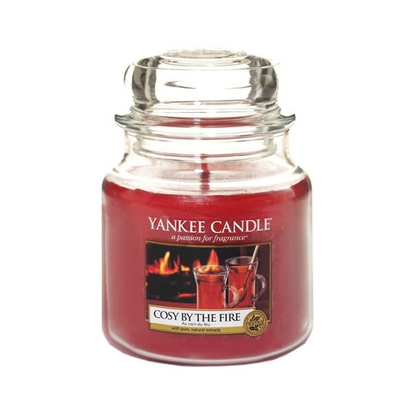 Vonná svíčka Yankee Candle Útulno u Krbu, doba hoření 65 - 90 hodin