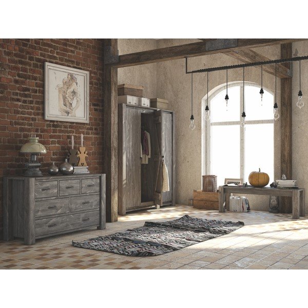 Skříňka Seart z masivní borovice, 120x77 cm-image-1