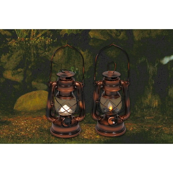 Pronksivärvi LED-latern (kõrgus 19 cm) - Hilight-image-1