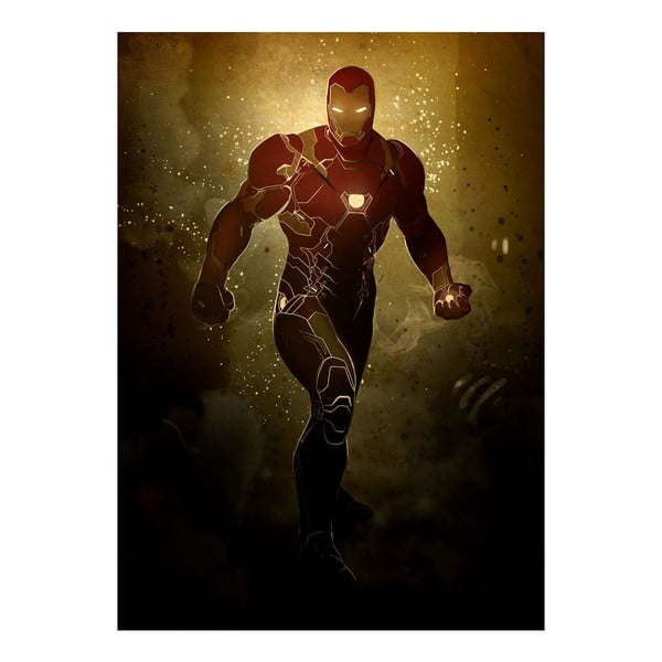 Nástěnná cedule Civil War Power Poses - Iron Man
