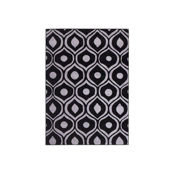 Černý koberec Dena, 200x290 cm