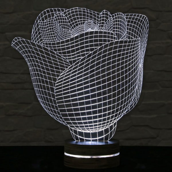 3D stolní lampa Rose