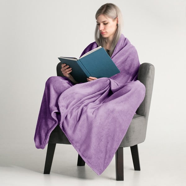 Lilla mikrokiust tekk , 160 x 210 cm Mic - DecoKing-image-1