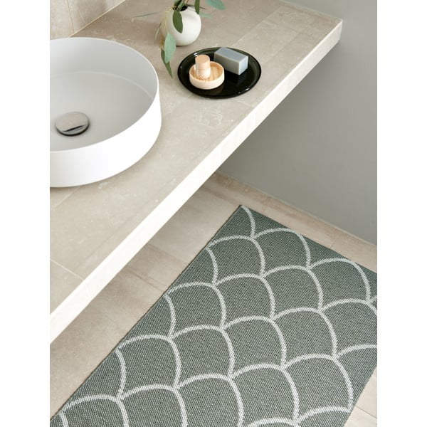 Roheline sise/välisvaip 70x225 cm Kotte Army Sage – Pappelina-image-1