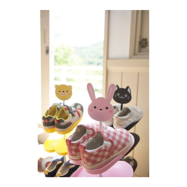 Must metallist laste kingariiul 18x67x18 cm Kid's Shoe Rack – YAMAZAKI-image-2