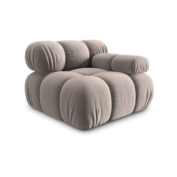 Helepruun sametist diivanimoodul (parem nurk) Bellis – Micadoni -image-3