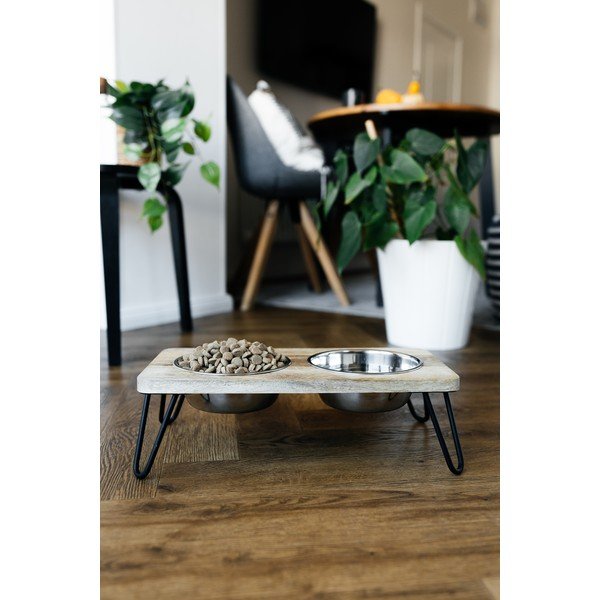 Puidust kausside komplekt koerale alusega Dog Fantasy - Plaček Pet Products-image-1