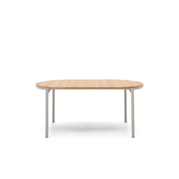 Ümmargune kokkupandav söögilaud naturaalsest tammepuidust ø 90 cm Montuiri - Kave Home-image-3