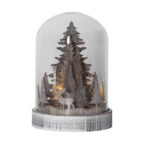 Pruun LED jõuluvalgustuse kaunistus e, kõrgus 17,5 cm Kupol - Star Trading